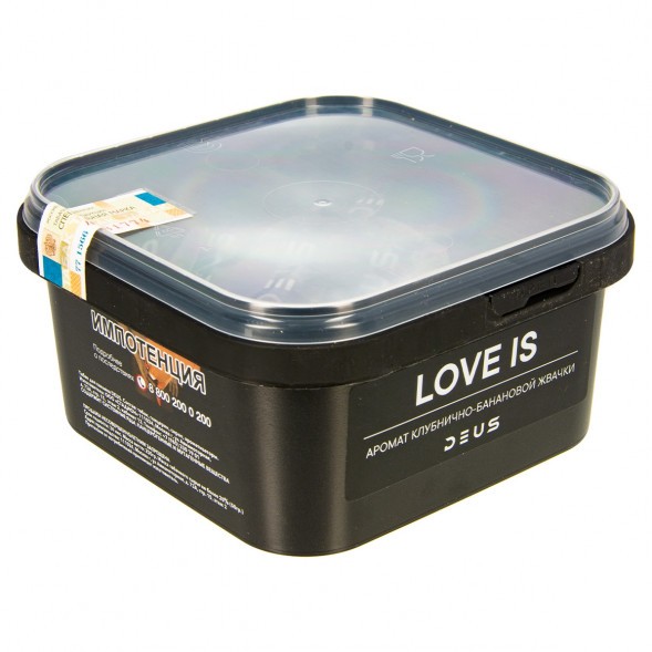 Табак Deus - Love Is (Клубнично-Банановая Жвачка, 250 грамм) купить в Томске