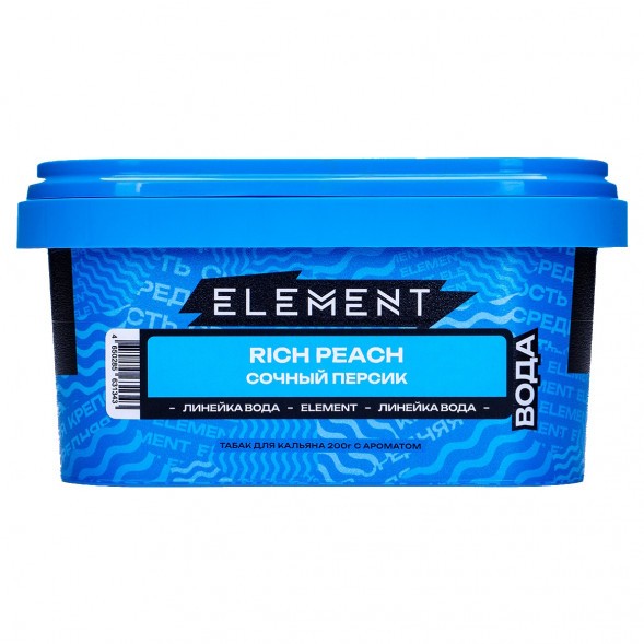 Табак Element Вода - Rich Peach (Сочный Персик, 200 грамм) купить в Томске