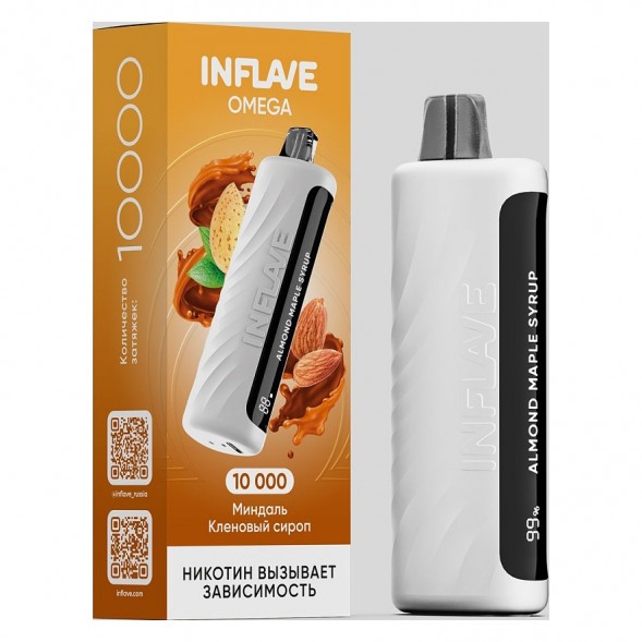 INFLAVE OMEGA - Миндаль Кленовый Сироп (Almond Maple Syrup, 10000 затяжек) купить в Томске