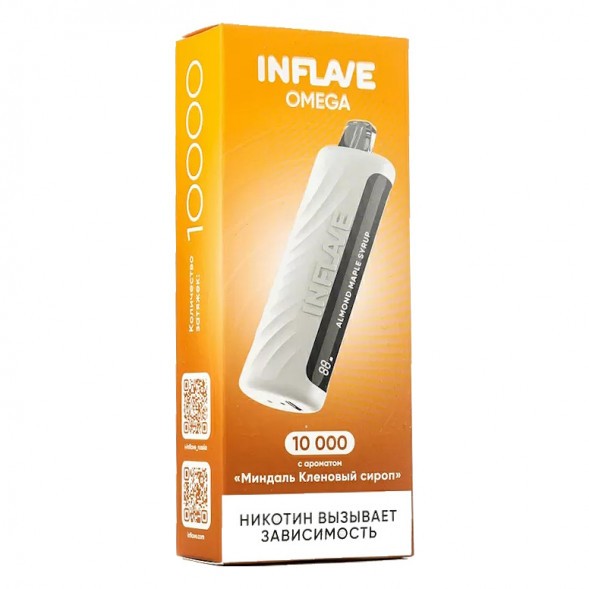 INFLAVE OMEGA - Миндаль Кленовый Сироп (Almond Maple Syrup, 10000 затяжек) купить в Томске