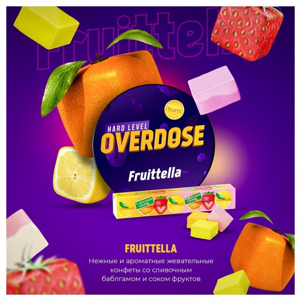 Табак Overdose - Fruttella (Фруктовая Конфета, 100 грамм) купить в Томске