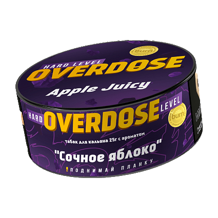 Табак Overdose - Apple Juicy (Сочное Яблоко, 25 грамм) купить в Томске