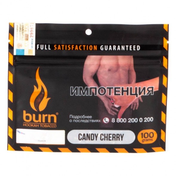 Табак Burn - Candy Cherry (Вишневая Конфета, 100 грамм) купить в Томске