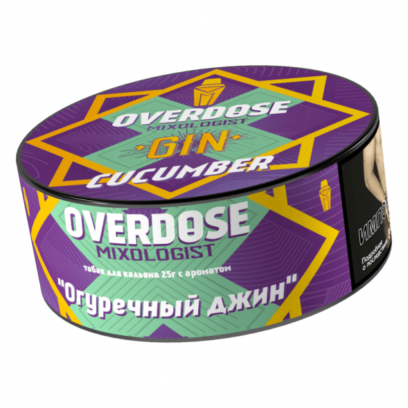 Табак Overdose - Gin Cucumber (Огуречный Джин, 25 грамм) купить в Томске