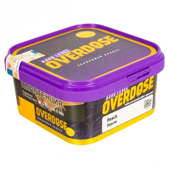 Табак Overdose - Peach (Персик, 200 грамм) купить в Томске