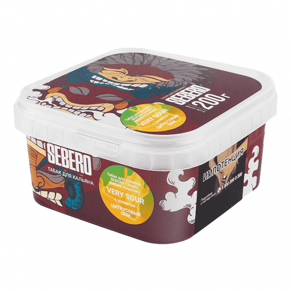 Табак Sebero - Very Sour (Цитрусовый Шок, 200 грамм) купить в Томске