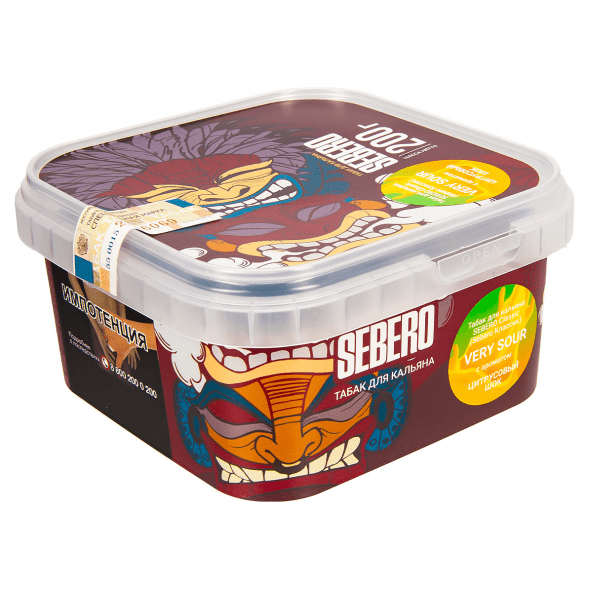 Табак Sebero - Very Sour (Цитрусовый Шок, 200 грамм) купить в Томске