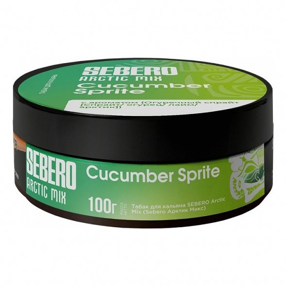 Табак Sebero Arctic Mix - Cucumber Sprite (Огуречный Спрайт, 100 грамм) купить в Томске