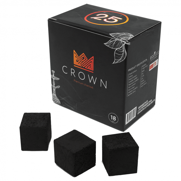 Уголь Crown (25 мм, 18 кубиков) купить в Томске
