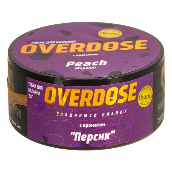 Табак Overdose - Peach (Персик, 25 грамм) купить в Томске