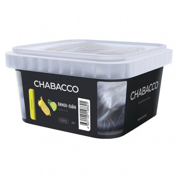 Смесь Chabacco MEDIUM - Lemon-Lime (Лимон - Лайм, 200 грамм) купить в Томске