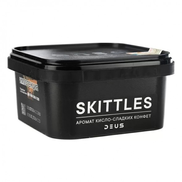 Табак Deus - Skittles (Кисло-Сладкие Конфеты, 250 грамм) купить в Томске
