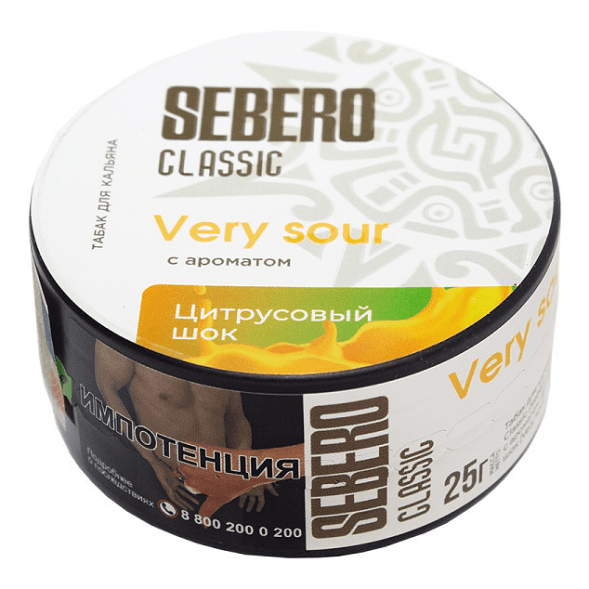 Табак Sebero - Very Sour (Цитрусовый Шок, 25 грамм) купить в Томске