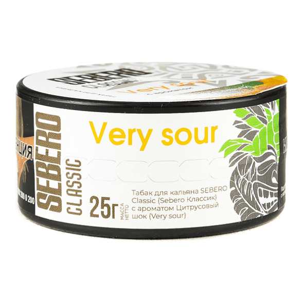 Табак Sebero - Very Sour (Цитрусовый Шок, 25 грамм) купить в Томске