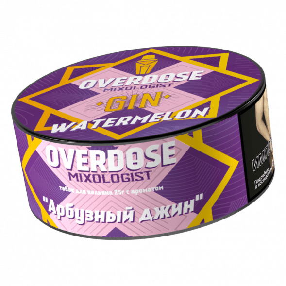 Табак Overdose - Gin Watermelon (Арбузный Джин, 25 грамм) купить в Томске