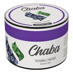 Смесь Chaba - Blueberry Mint (Черника с Мятой, 40 грамм, Без никотина)
