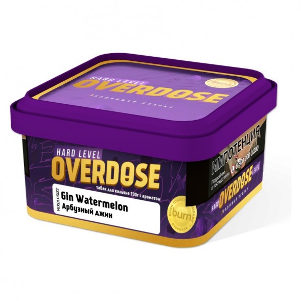 Табак Overdose - Gin Watermelon (Арбузный Джин, 200 грамм) купить в Томске