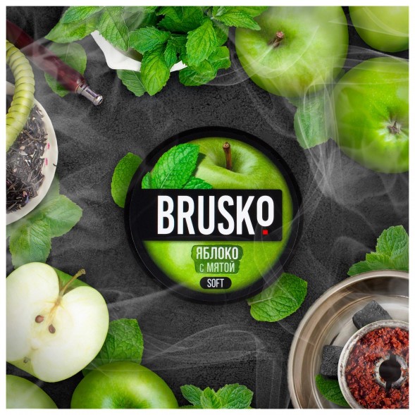 Смесь Brusko Medium - Яблоко с Мятой (50 грамм) купить в Томске