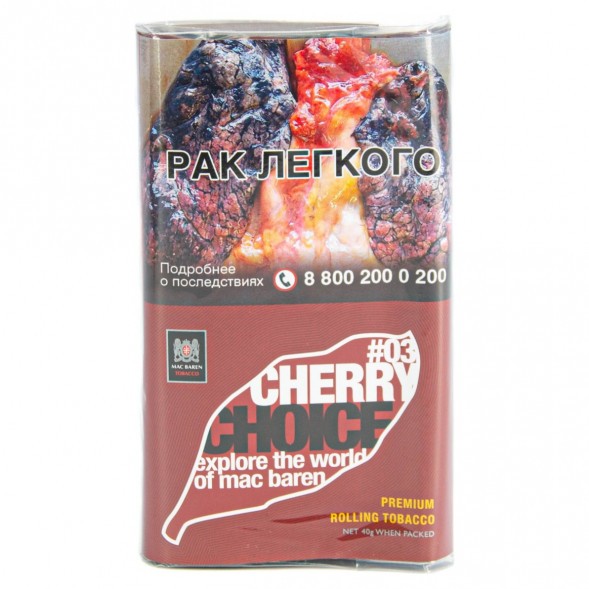 Табак сигаретный Mac Baren - Cherry Choice (40 грамм) купить в Томске