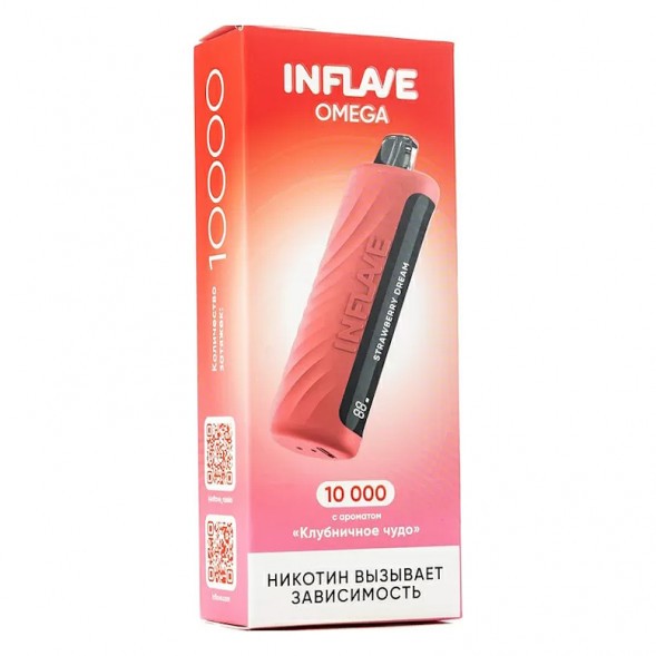 INFLAVE OMEGA - Клубничное Чудо (Strawberry Dream, 10000 затяжек) купить в Томске