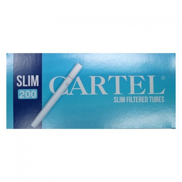 Гильзы сигаретные Cartel - Slim Blue 84x17мм (200 штук) купить в Томске