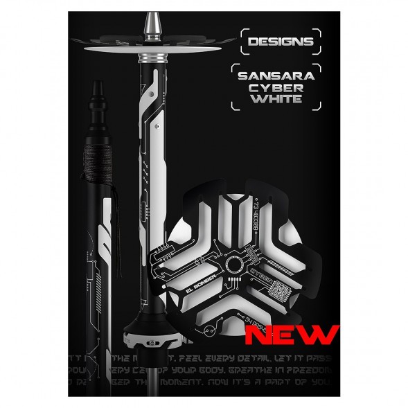 Кальян El Bomber - Sansara Cyber White (Линейка &quot;Designs&quot;, Без Колбы) купить в Томске