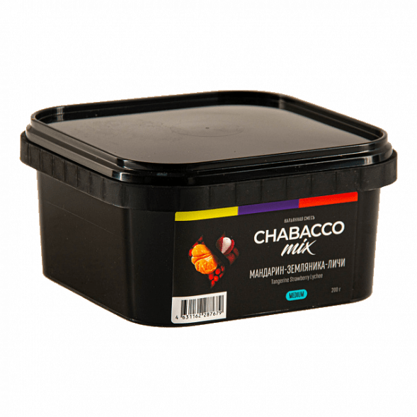 Смесь Chabacco MIX MEDIUM - Tangerine Strawberry Lychee (Мандарин, Земляника, Личи, 200 грамм) купить в Томске
