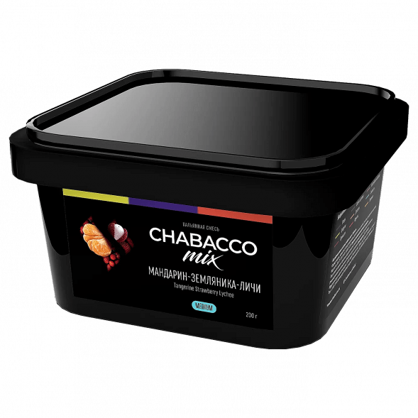 Смесь Chabacco MIX MEDIUM - Tangerine Strawberry Lychee (Мандарин, Земляника, Личи, 200 грамм) купить в Томске