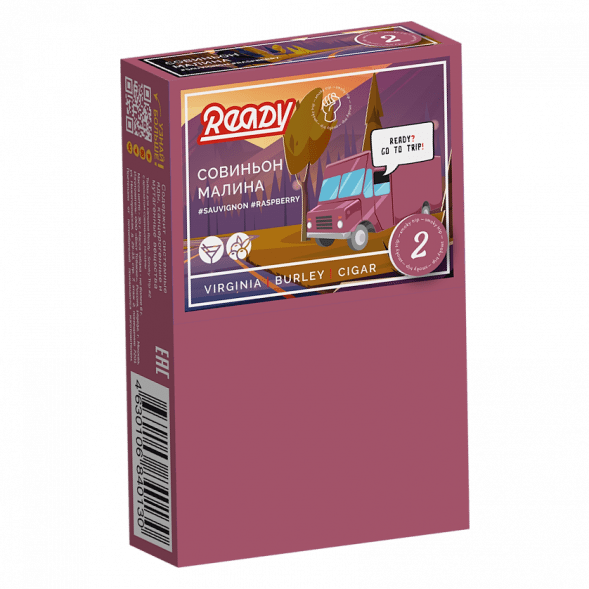 Табак Ready - Wine Trip (Smoky Trip №2) (Белое Вино Совиньон Блан, Малина, 25 грамм) купить в Томске