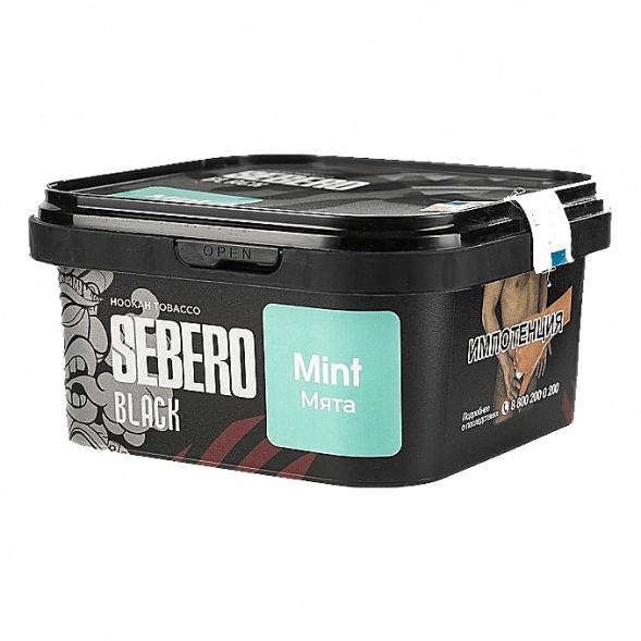 Табак Sebero Black - Mint (Мята, 200 грамм) купить в Томске