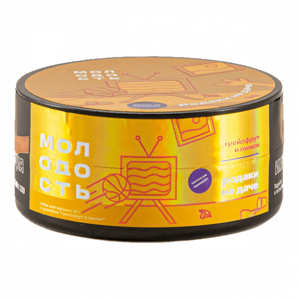 Табак Молодость - Родаки на Даче (Грейпфрут и Лимон, 25 грамм) купить в Томске