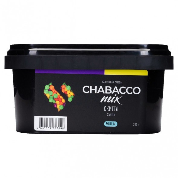 Смесь Chabacco MIX MEDIUM - Skittle (Скиттл, 200 грамм) купить в Томске