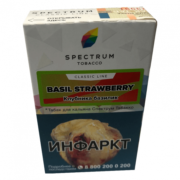 Табак Spectrum - Basil Strawberry (Клубника Базилик, 25 грамм) купить в Томске