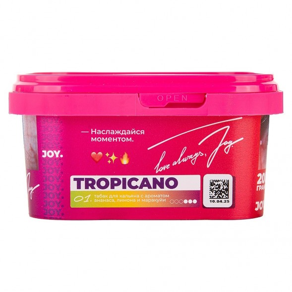 Табак Joy - Tropicano (Ананас, Лимон и Маракуйя, 200 грамм) купить в Томске