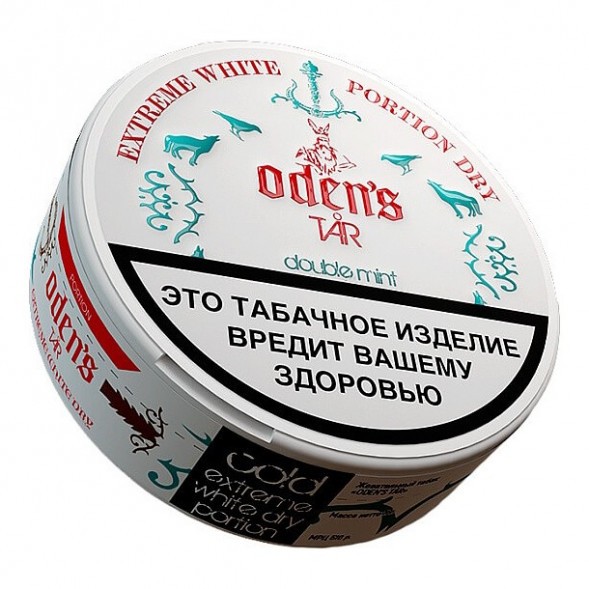 Табак жевательный ODENS - TAR Double Mint Extreme White Dry (16 грамм, Россия) купить в Томске