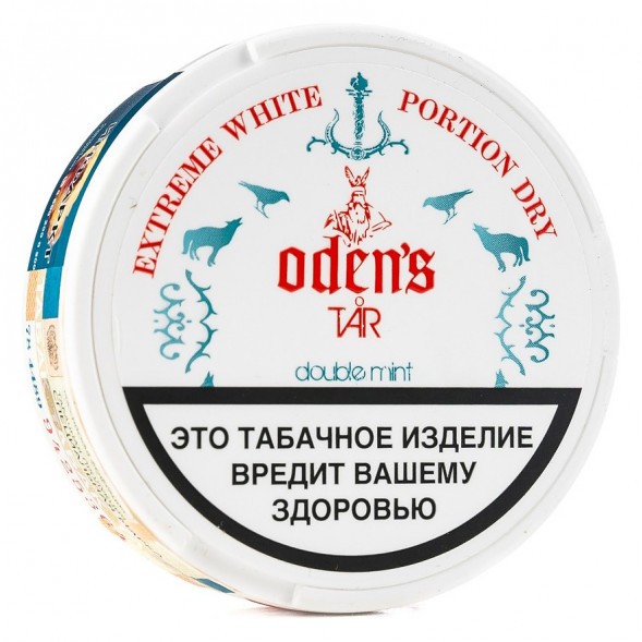 Табак жевательный ODENS - TAR Double Mint Extreme White Dry (16 грамм, Россия) купить в Томске