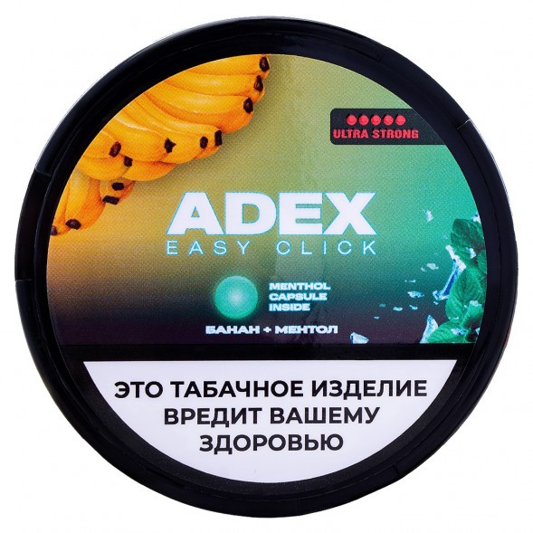 Табак жевательный ADEX ULTRA STRONG WIDE Click - Банан Ментол купить в Томске