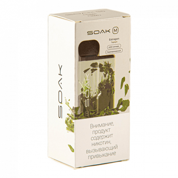 SOAK M - Estragon (Тархун, 4000 затяжек) купить в Томске
