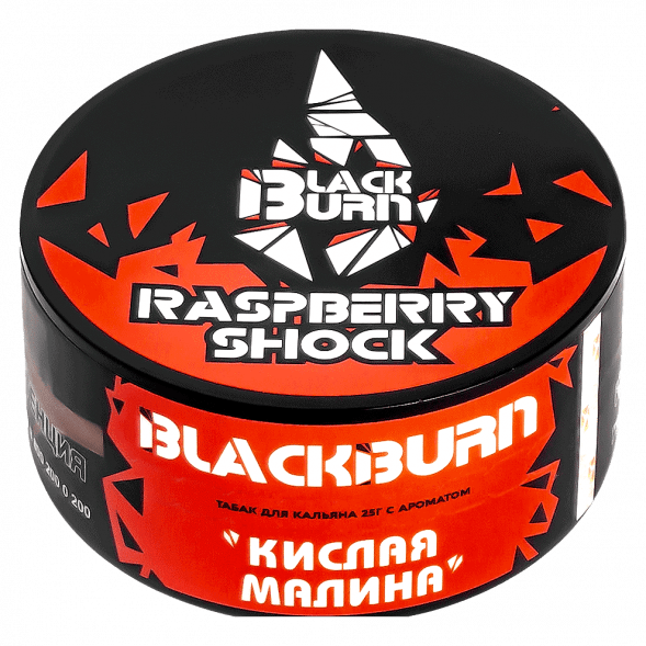Табак BlackBurn - Raspberry Shock (Кислая Малина, 25 грамм) купить в Томске