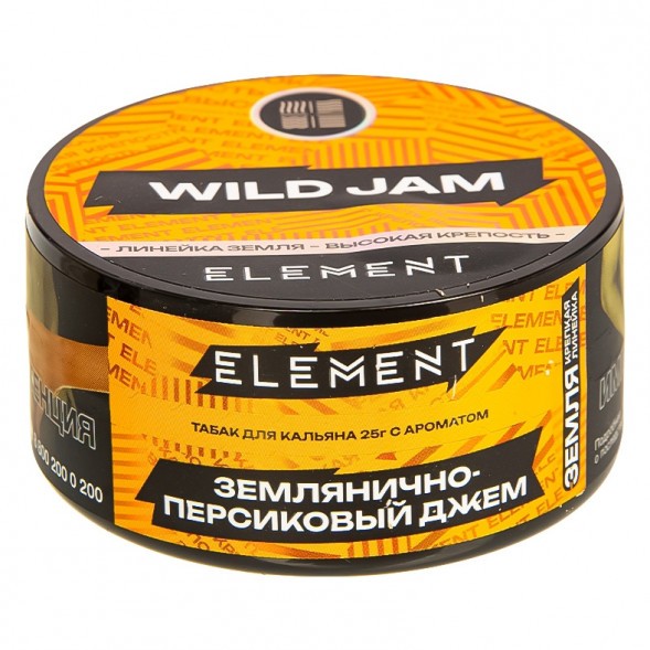 Табак Element Земля - Wild Jam NEW (Землянично-Персиковый Джем, 25 грамм) купить в Томске