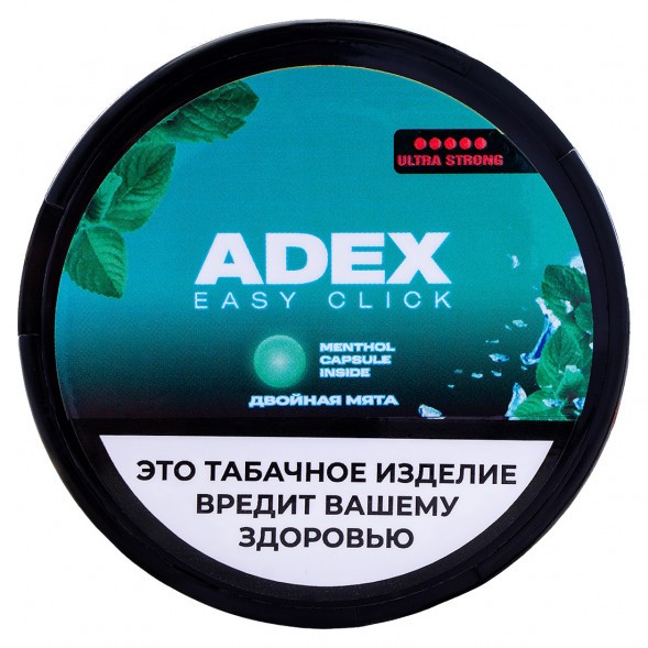 Табак жевательный ADEX ULTRA STRONG WIDE Click - Двойная Мята купить в Томске