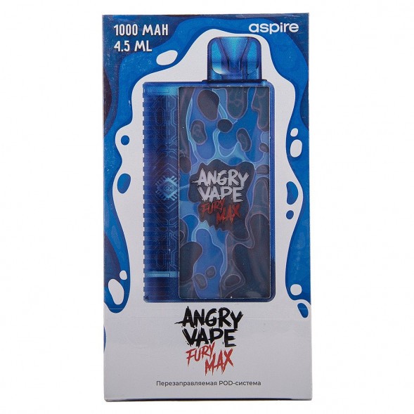 Электронная сигарета Brusko - Angry Vape Fury Max (Синий) купить в Томске
