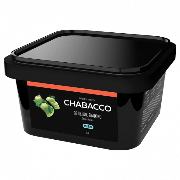 Смесь Chabacco MEDIUM - Green Apple (Зелёное Яблоко, 200 грамм) купить в Томске