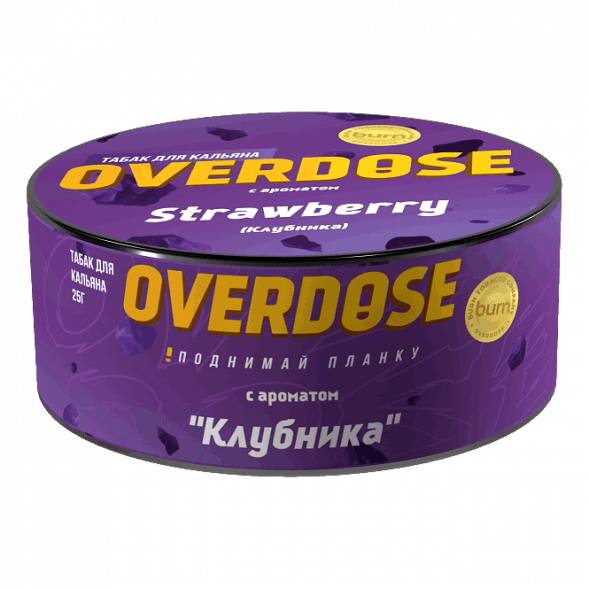 Табак Overdose - Strawberry (Клубника, 25 грамм) купить в Томске