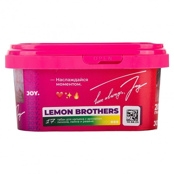 Табак Joy - Lemon Brothers (Лимон, Лайм и Ревень, 200 грамм) купить в Томске