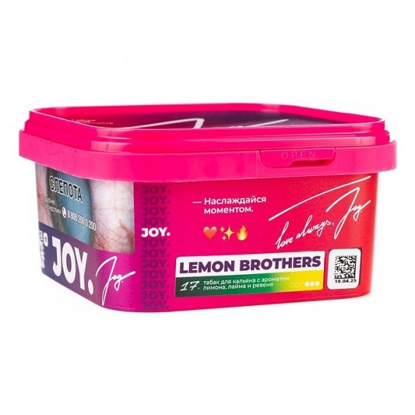 Табак Joy - Lemon Brothers (Лимон, Лайм и Ревень, 200 грамм) купить в Томске