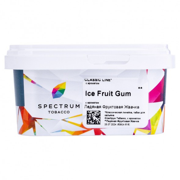 Табак Spectrum - Ice Fruit Gum (Ледяная Фруктовая Жвачка, 200 грамм) купить в Томске