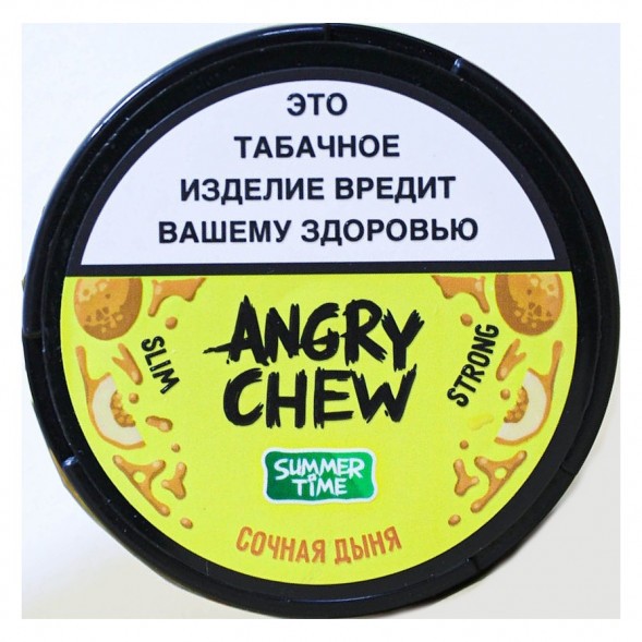 Табак жевательный Angry Chew Slim Strong - Сочная Дыня (12 грамм) купить в Томске