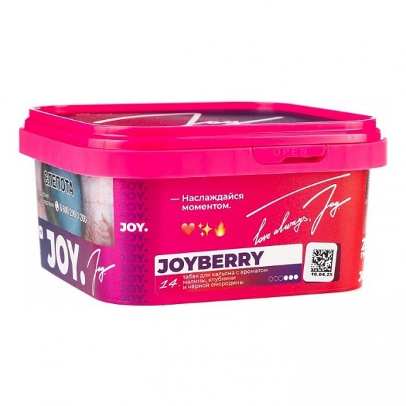 Табак Joy - Joyberry (Малина, Клубника и Чёрная Смородина, 200 грамм) купить в Томске