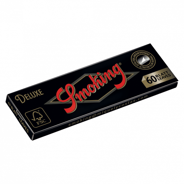 Бумага для самокруток Smoking - Regular Deluxe (70х37 мм, 60 штук) купить в Томске